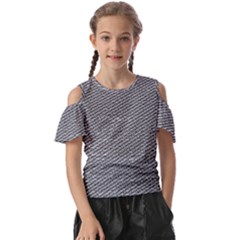 Gray Digital Denim Kids  Butterfly Cutout Tee by ConteMonfrey