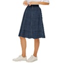 Digital dark blue Linen Classic Short Skirt View2