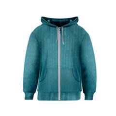 Blue Digital Fabric Kids  Zipper Hoodie