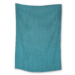 Blue Digital Fabric Large Tapestry