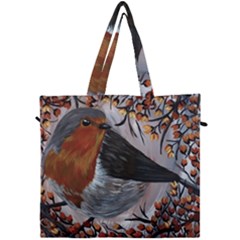 European Robin Canvas Travel Bag