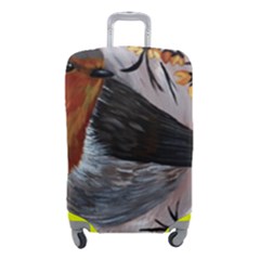 European Robin Luggage Cover (small) by EireneSan