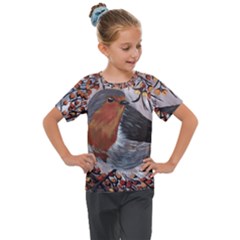 European Robin Kids  Mesh Piece Tee