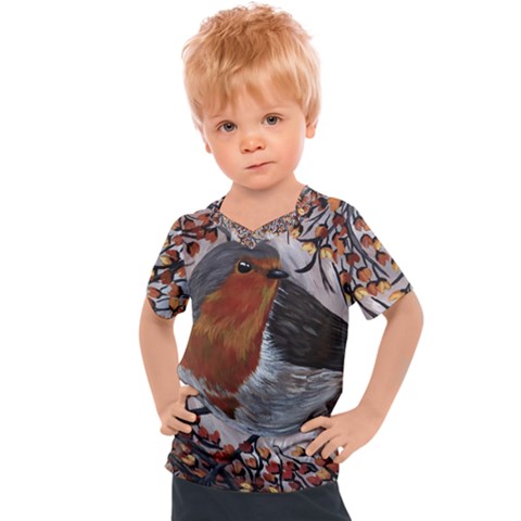 European Robin Kids  Sports Tee by EireneSan