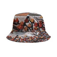 European Robin Inside Out Bucket Hat by EireneSan