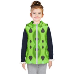 Abstract Geometric Modern Pattern Kids  Hooded Puffer Vest by dflcprintsclothing