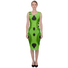 Abstract Geometric Modern Pattern Sleeveless Pencil Dress by dflcprintsclothing