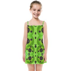 Abstract Geometric Modern Pattern Kids  Summer Sun Dress