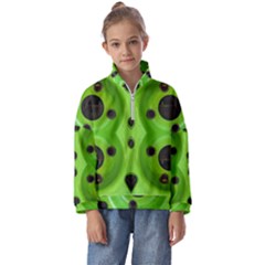 Abstract Geometric Modern Pattern Kids  Half Zip Hoodie by dflcprintsclothing