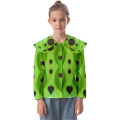 Abstract Geometric Modern Pattern Kids  Peter Pan Collar Blouse by dflcprintsclothing