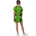 Abstract Geometric Modern Pattern Kids  Asymmetric Collar Dress View2