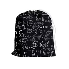 E=mc2 Text Science Albert Einstein Formula Mathematics Physics Drawstring Pouch (xl) by uniart180623