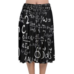 E=mc2 Text Science Albert Einstein Formula Mathematics Physics Velvet Flared Midi Skirt by uniart180623