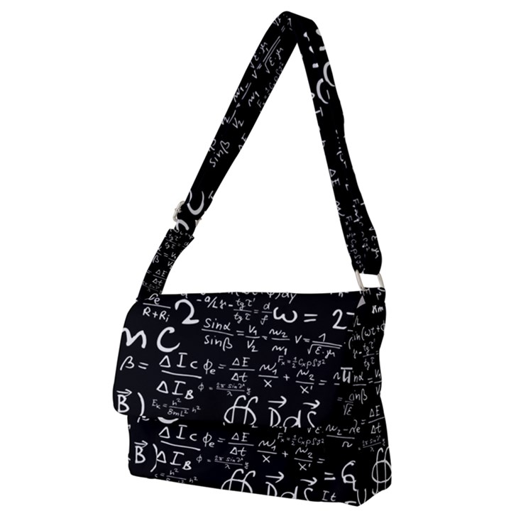 E=mc2 Text Science Albert Einstein Formula Mathematics Physics Full Print Messenger Bag (L)