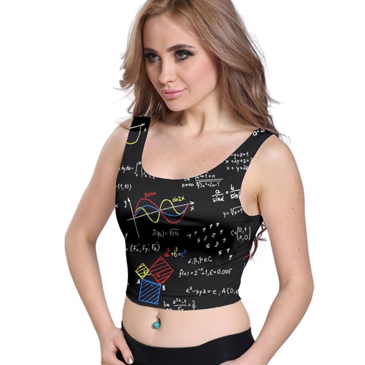 Black Background With Text Overlay Mathematics Formula Board Crop Top