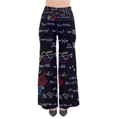 Black Background With Text Overlay Mathematics Formula Board So Vintage Palazzo Pants by uniart180623