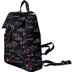 Black Background With Text Overlay Mathematics Formula Board Buckle Everyday Backpack by uniart180623