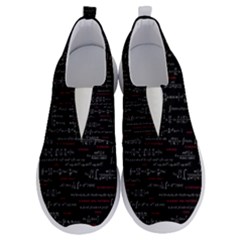 Black Background With Text Overlay Digital Art Mathematics No Lace Lightweight Shoes by uniart180623