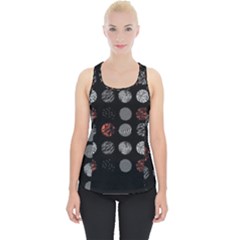 Black And Multicolored Polka Dot Artwork Digital Art Piece Up Tank Top by uniart180623