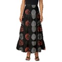 Black And Multicolored Polka Dot Artwork Digital Art Tiered Ruffle Maxi Skirt View1