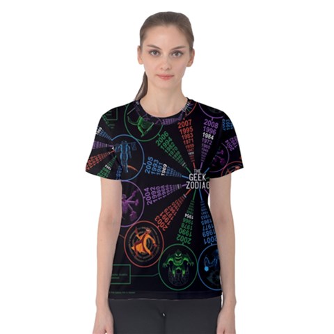 Zodiac Geek Women s Cotton Tee by uniart180623