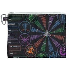 Zodiac Geek Canvas Cosmetic Bag (xxl) by uniart180623