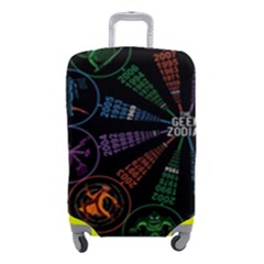 Zodiac Geek Luggage Cover (small) by uniart180623