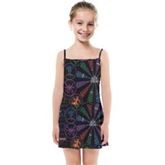 Zodiac Geek Kids  Summer Sun Dress by uniart180623