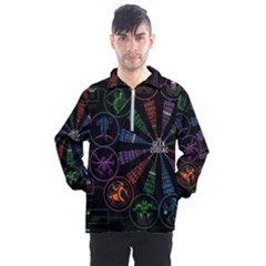 Zodiac Geek Men s Half Zip Pullover by uniart180623