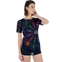 Zodiac Geek Perpetual Short Sleeve T-shirt by uniart180623