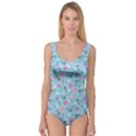 Pink And Blue Floral Wallpaper Princess Tank Leotard  View1