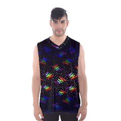 Rainbows Pixel Pattern Men s Basketball Tank Top by uniart180623