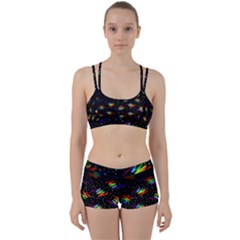 Rainbows Pixel Pattern Perfect Fit Gym Set by uniart180623