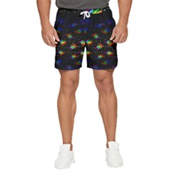 Rainbows Pixel Pattern Men s Runner Shorts by uniart180623