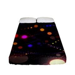 Abstract Light Star Design Laser Light Emitting Diode Fitted Sheet (full/ Double Size) by uniart180623