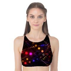 Abstract Light Star Design Laser Light Emitting Diode Tank Bikini Top by uniart180623