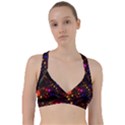 Abstract Light Star Design Laser Light Emitting Diode Sweetheart Sports Bra View1