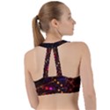 Abstract Light Star Design Laser Light Emitting Diode Sweetheart Sports Bra View2