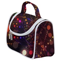 Abstract Light Star Design Laser Light Emitting Diode Satchel Handbag