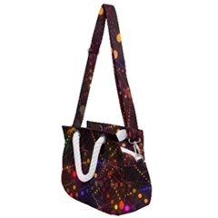 Abstract Light Star Design Laser Light Emitting Diode Rope Handles Shoulder Strap Bag by uniart180623