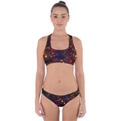 Abstract Light Star Design Laser Light Emitting Diode Cross Back Hipster Bikini Set by uniart180623