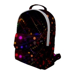 Abstract Light Star Design Laser Light Emitting Diode Flap Pocket Backpack (large) by uniart180623