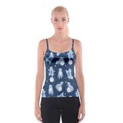 Bear Pattern Patterns Planet Animals Spaghetti Strap Top by uniart180623