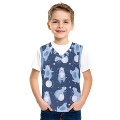 Bear Pattern Patterns Planet Animals Kids  Basketball Tank Top by uniart180623