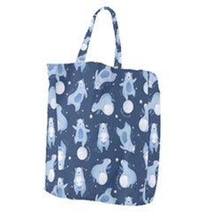 Bear Pattern Patterns Planet Animals Giant Grocery Tote by uniart180623