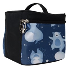 Bear Pattern Patterns Planet Animals Make Up Travel Bag (small) by uniart180623