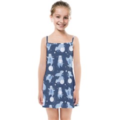 Bear Pattern Patterns Planet Animals Kids  Summer Sun Dress by uniart180623