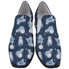 Bear Pattern Patterns Planet Animals Women Slip On Heel Loafers by uniart180623