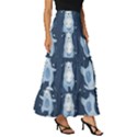 Bear Pattern Patterns Planet Animals Tiered Ruffle Maxi Skirt View3