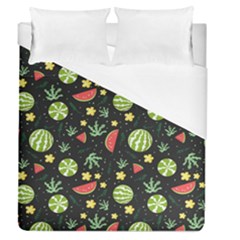 Watermelon Berries Patterns Pattern Duvet Cover (queen Size) by uniart180623